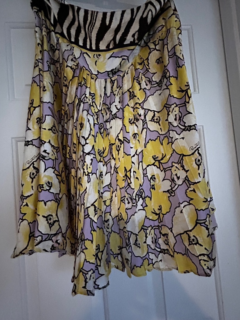 Roberto cavalli silk knee length summer skirt - Picture 3 of 5